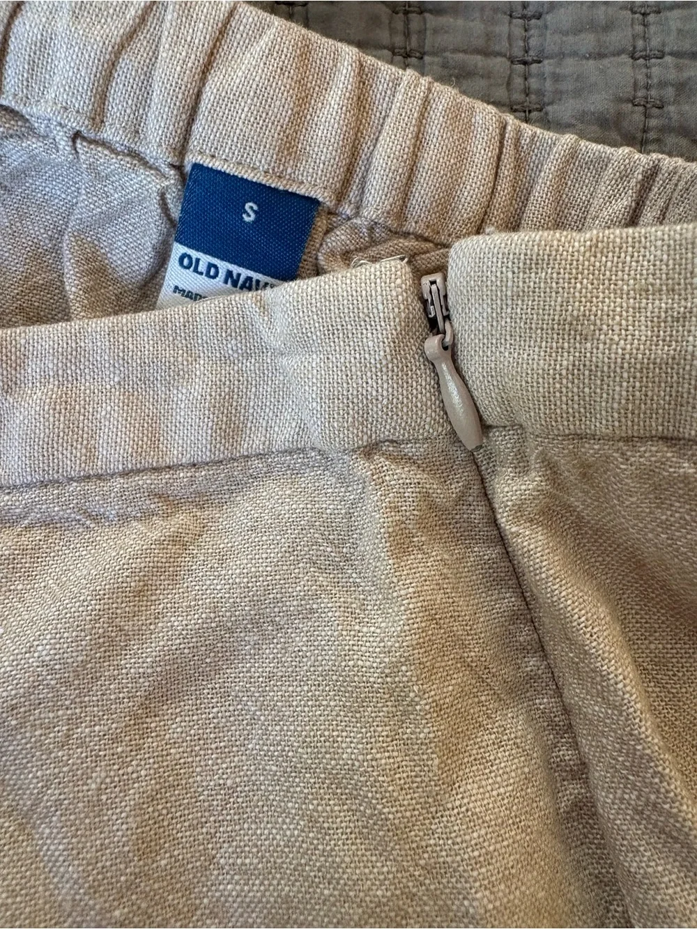 Old Navy Cream Linen Maxi Skirt